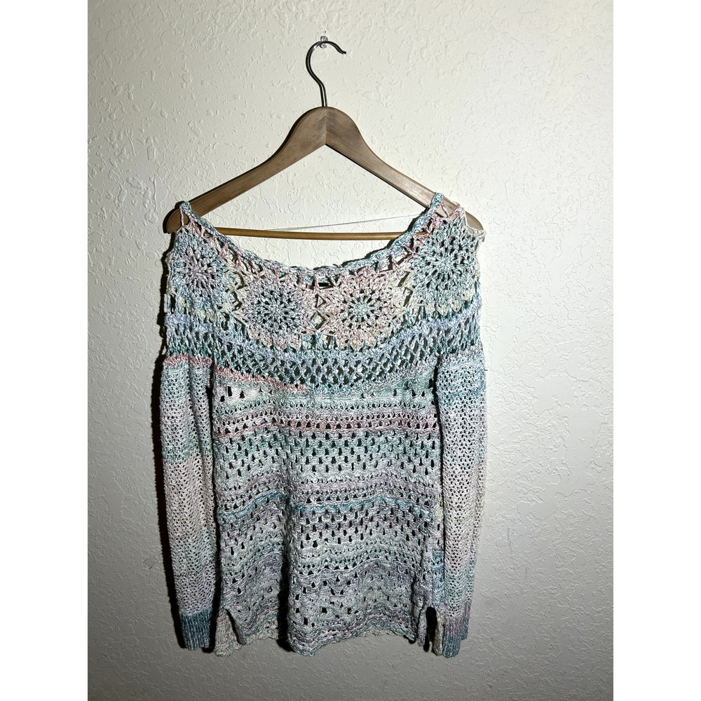 NWOT Free People Cotton Candy Knit Long‎ Sleeve Size S